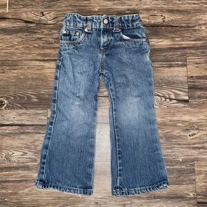 Girls Blue Denim Levi Jeans - Flare